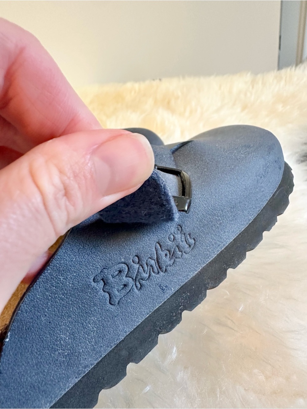 ✨Women's Slate Blue Slip-On Birkis Size EU 38✨ - Picture 4 of 10